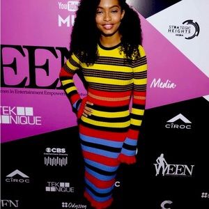 Opening Ceremony Runway Sweater striped dress Long size Small